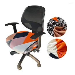 Chair Covers Flower Color Cover Office Computer Spandex Seat Universal Anti-dust Armchair 1PCS