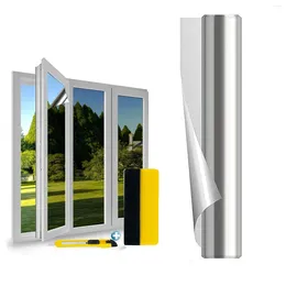 Window Stickers One Way Mirror Film 6M PET Self-adhesive Reflective Solar Privacy Glass Tint Uv-proof Sticky