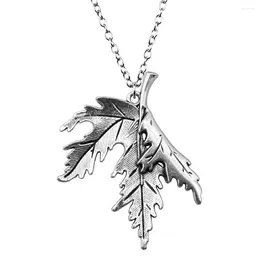 Pendant Necklaces 1pcs Leaves Jewellery On The Neck Findings Jewellery For You Chain Length 70cm OR 45 4cm