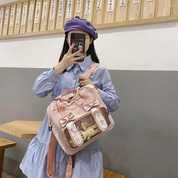 School Bags Kawaii Shoulder Backpack Korean Japanese Students Cartoon Cute Girl Bag