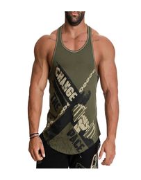 New Mens Brand Clothing Musculacion Tanktop Cotton Sleeveless Shirts Work out Men Gym Vest Bodybuilding Men Print Tank top 2103087923440