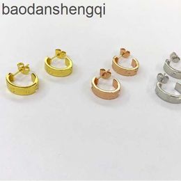 Advanced Design Girl Earrings Low priced Jewellery with 18K gold classic circular nail earrings for men and with cart earrings and C family