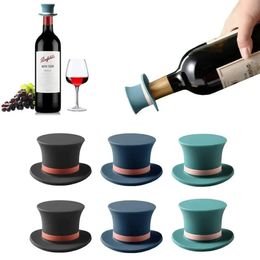 Silicone Leakproof Wine Stopper Can Be Reused Bartender Accessories Champagne Whiskey Bottle Cap Bar Cocktail Barware Kitchen 240428