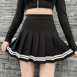 Skirts Mini Skirt Women Spring And Summer Original Embroidery Elastic Waist Pleated A-line White Black