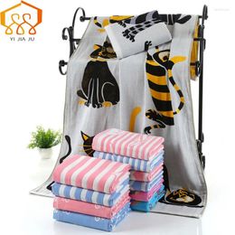 Towel 18 Colours 140x70cm Cotton Fibre Towels Animal Pattern Super Soft Bath Cloth Adult Cartoon Absorbent Beach