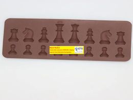 100pcs/lot Fast shipping New International Chess Silicone Mould Fondant Cake Chocolate Moulds For Kitchen Baking 11 LL