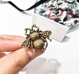 Donia Jewellery luxury ring retro bee ancient gold European and American fashion handmade designer gift7100141