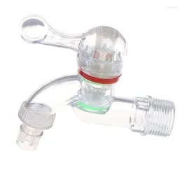 Bathroom Sink Faucets 1pc Plastic 15mm 20mm Male Thread Transparent Faucet PC Water Tap Garden Irrigation Connector Washing Machine Valve