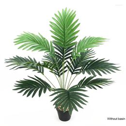 Decorative Flowers Artificial Tree Plant Tropical Green Palm Leaves Areca Home Garden Living Room Balcony Indoor Decoration Plastic Fake