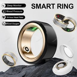 Smart Ring Heart Rate Blood Pressure Oxygen Sleep Health Tracker Waterproof Women Rings Men for Android IOS 240423