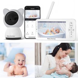 2 in1 Baby Monitor 5 inch Wireless WIFI Security Video Camera Mobile Remote Control HD LCD Screen Night Vision Voice Intercom