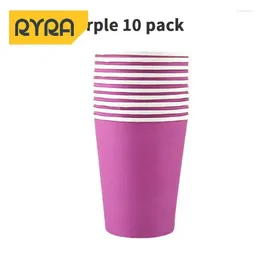 Disposable Cups Straws Birthday Party Durable Convenient Eco-friendly Luxurious Reusable Classy Tableware Table Setting Plate