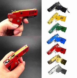 Rubber Band Gun Toy All Metal Mini Can Be Folded As A Key Ring Rubber Band Gun Children039s Gift Toy Six Bursts Of Rubber Toy4514623