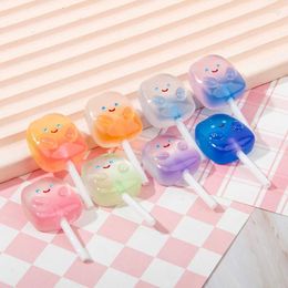 Decorative Figurines 20Pcs/lot Kawaii Cute Luminous Lollipop Flatback Resin Cabochon Scrapbooking Crafts Hair Bows Accessories DIY Phone