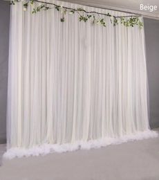 Party Decoration Silk Cloth Wedding Backdrop Drapes Panels Hanging Curtains Yarn Stage Blackground Po Events DIY Textiles6538756