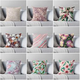 Pillow Flowers Decorative Home Case Covers Autumn 45X45cm Nordic Lines 40x40cm 50x50 60x60cm Modern Living Room Sofa