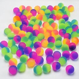 Party Favor 10Pcs 25MM Bouncy Ball Outdoor Rubber Jumping Balls Games Anti-stress Toys For Kids Birthday Favors Baby Shower Gift