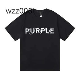 Designer t Shirt Purple Brand t Shirt Men Women Inset Crewneck Collar Regular Fit Cotton Print Tops Us S-xl More ColorRGKQ