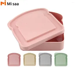 Dinnerware Portable Lunch Box High Capacity Bamboo Fibre Preservation Save Space Kitchen Bar Supplies Eco-friendly