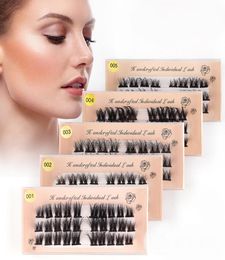 NEW 3D DIY Eyelash Extension Individual Cluster False Eyelashes Natural Fluffy Segmented Fake Lashes Set4670365