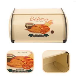 Storage Bottles Bread Bin Holder Container Kitchen Counter Metal Containers Desktop Breadbox Countertop Bins