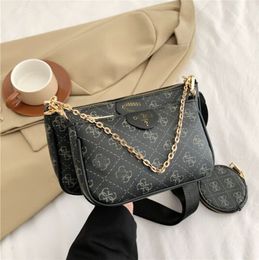 designer bags 3pcs Detachable Trio black Messenger Bags Men Crossbody 3 in 1 Set women Shoulder Bag Handbags Purse Wallet g0511