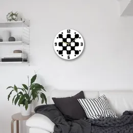 Wall Clocks Decorative Clock Modern Fashionable Aesthetic Acrylic Hanging For Bedroom Dining Room Home Decoration