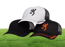 High Quality Browning Embroidery Baseball Cap Mens Hip Hop Tide Hat Ladies Summer Breathable Mesh Outdoor Sun Trucker H4613453