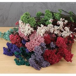 Decorative Flowers 50g Natural Millet Fruit Dried Flower Artificial Garden Decoration Outdoor Luxury Home Decor Christmas Tree