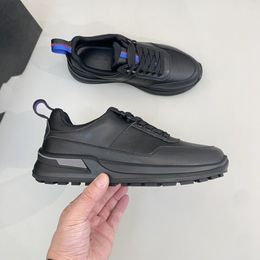 New Fashion Designer High quality black casual shoes for men and women lace-up ventilate comfort Leather splice dirt-proof all-match Sports shoes DD0506P 38-44 33