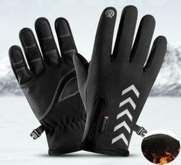Outdoor Sport Driving Gloves Winter Mens Warm And Windproof Waterproof Gloves NonSlip Touch Screen Ski Riding3441886