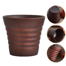 Wine Glasses Wooden Cup Tea House Accessory Vintage Japanese Cups Household Water Convenient Teacup