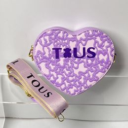 Novelty shoulder bag Letter handbag Evening Bags Designer Brand Womens Wallets for Women Sale Purses for Girls Touss PU Leather Heart Bag