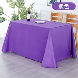 Table Cloth Pure Colour Tablecloth Rectangle Dessert Cloth_AN1146