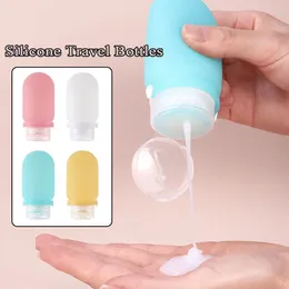 Storage Bottles 60/90ml Silicone Travel Refillable Bottle Lotion Squeeze Tube Shampoo Gel Container Size Empty Makeup Tool