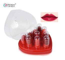 Brand HengFang 10ColorsSet Lipstick Travel Set Waterproof Lip Color High Quality Mini Cute Lips Red Mirror Makeup 3266362