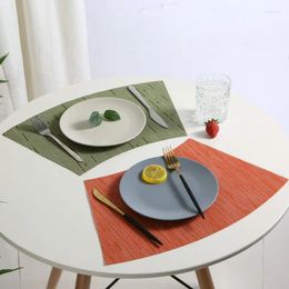 Table Mats Round Fan-Shaped Pvc Placemat Chinese El Box Dining Mat Arc-Shaped Insulation Pad