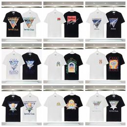 Casablanca Casablancas Shirt Designer Shirts Herren Shirts Männer Shirts Sweatshirt Frauen Luxus T -Shirts für Top Fashion Summer Muster klassisch atmungsaktives Shirt