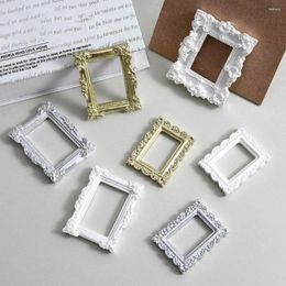 Frames Nice-looking Mini Picture Frame Resin Fine Workmanship Small Size Miniature Po For Gift