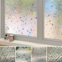 Window Stickers 3D Privacy Film Self Adhesive Films For Bathroom Protection Decorative Sticker Stained Glass