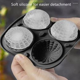 Baking Moulds Ice Ball Maker With Lid Easy To Fill Square/Round Silicone Tray Perfect Spheres Craft For Whiskey Cocktails