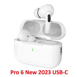 Wireless Earbuds Bluetooth Pro6 5.3 Headphones Touch Control with USB-C Charging Case IPX7 Waterproof Immersive 3D Stereo Sound Noise Cancelling Earphones