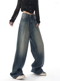 Women's Jeans Vintage YK2 High Waist Slim Fit Button Spring Korean Versatile Women S-XL Simple Fashion Casual Street Wear