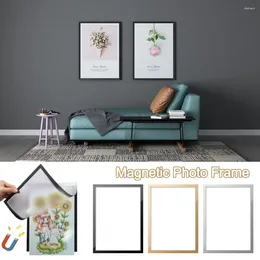 Frames Self Adhesive Magnetic Po Frame Poster Certificate Artwork A4 8.5x11inch Wall Stick Home Decor Display