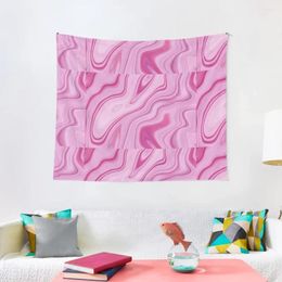 Tapestries Pink Liquid Marble Tapestry Wall Hangings Decoration Room Decorations