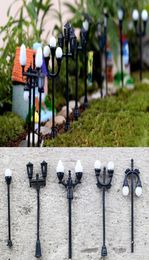 11pcs Street Light Decoration Resin Craft Dollhouse Fairy Garden Miniatures Jardin Bonsai Terrarium Ornament Succulent Gnomes5473937