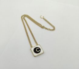 2023 Luxury quality Charm stud earring with black and white color design pendant necklace have box stamp PS7587A5838963