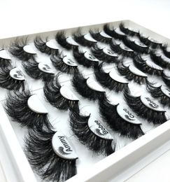 3D Mink Eyelashes Mixed Styles 25mm Full Strip Lashes with Packaging Box Long Eye Lash FDshine3259451