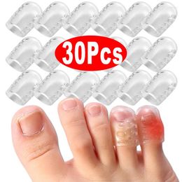 Women Socks 1/30Pcs Toe Protector Transparent Breathable Silicone High-heeled Shoes Elastic Anti-Friction Toes Cap Prevent Blister Foot Care