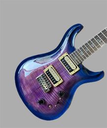 High quality hand purple electric guitar made with 6-pin red sandalwood fingerboard